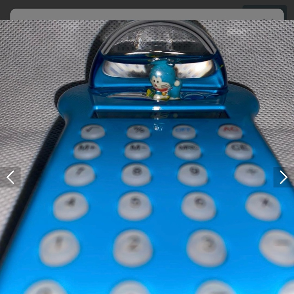 Sanrio Blue Calculator with doraemon